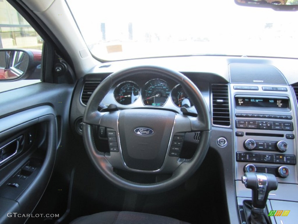 2010 Ford Taurus SEL AWD Charcoal Black Dashboard Photo #52508331