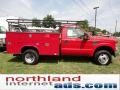 2008 Bright Red Ford F350 Super Duty XL Regular Cab 4x4 Chassis Commercial  photo #1