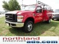 2008 Bright Red Ford F350 Super Duty XL Regular Cab 4x4 Chassis Commercial  photo #4