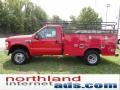 2008 Bright Red Ford F350 Super Duty XL Regular Cab 4x4 Chassis Commercial  photo #5