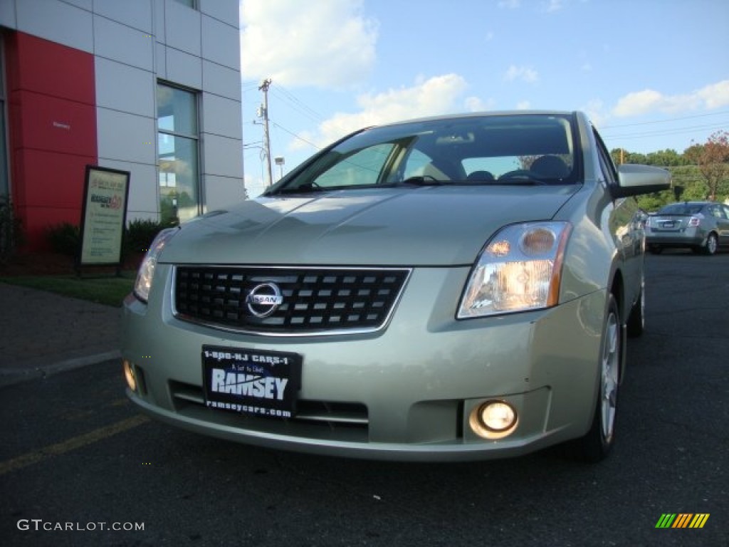 2008 Sentra 2.0 - Metallic Jade Green / Charcoal/Steel photo #1