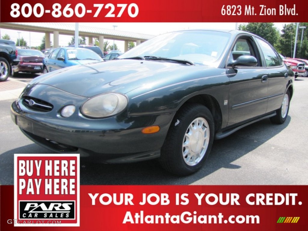 1998 Taurus SE - Dark Green Satin Metallic / Medium Graphite photo #1