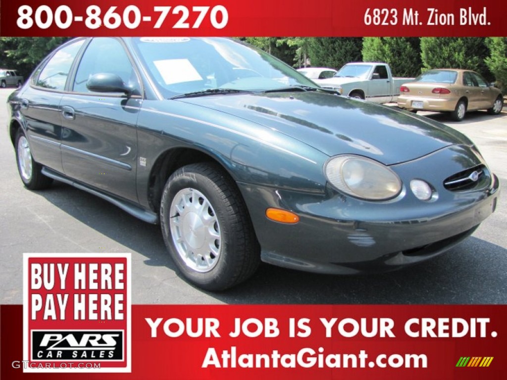 1998 Taurus SE - Dark Green Satin Metallic / Medium Graphite photo #4