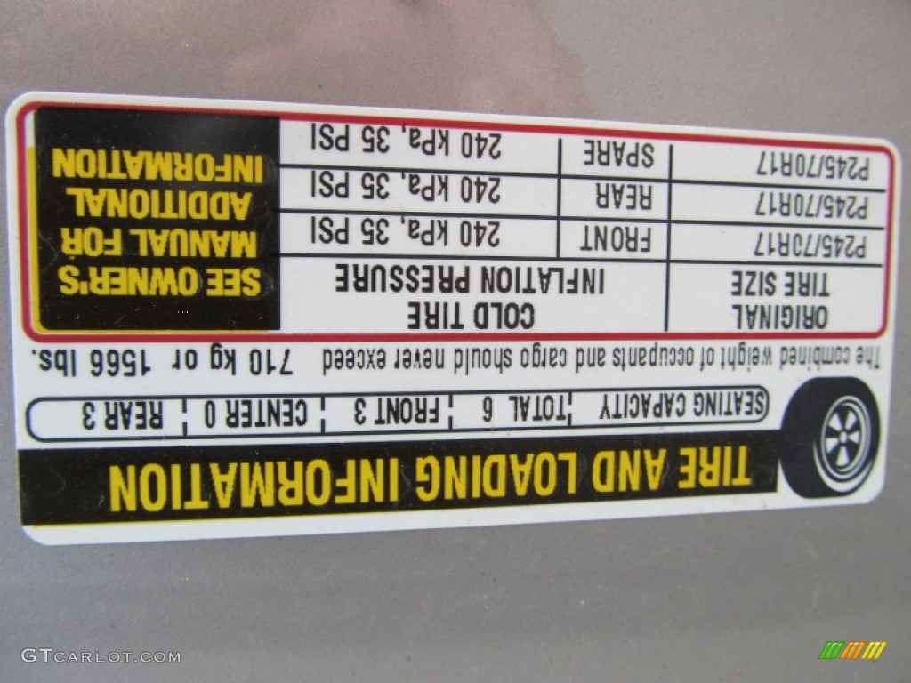 2005 Chevrolet Silverado 1500 Extended Cab Info Tag Photo #52512333