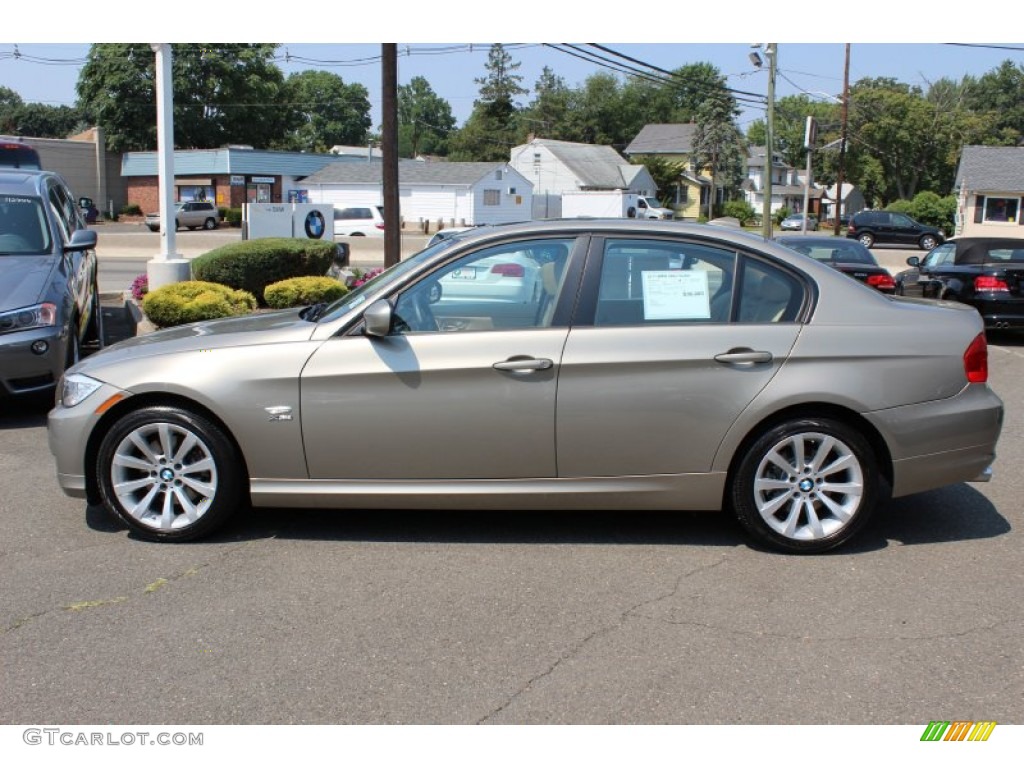 2011 3 Series 328i xDrive Sedan - Platinum Bronze Metallic / Beige photo #8