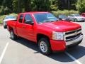 2008 Victory Red Chevrolet Silverado 1500 LS Extended Cab  photo #6