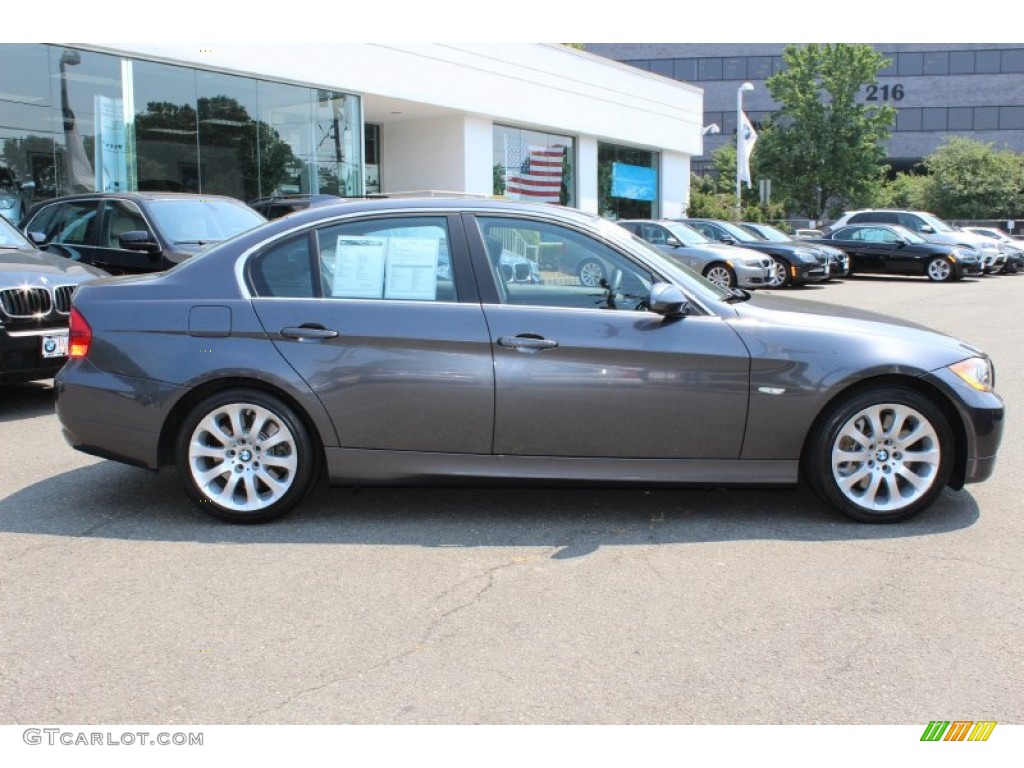 2008 3 Series 335xi Sedan - Sparkling Graphite Metallic / Black photo #4