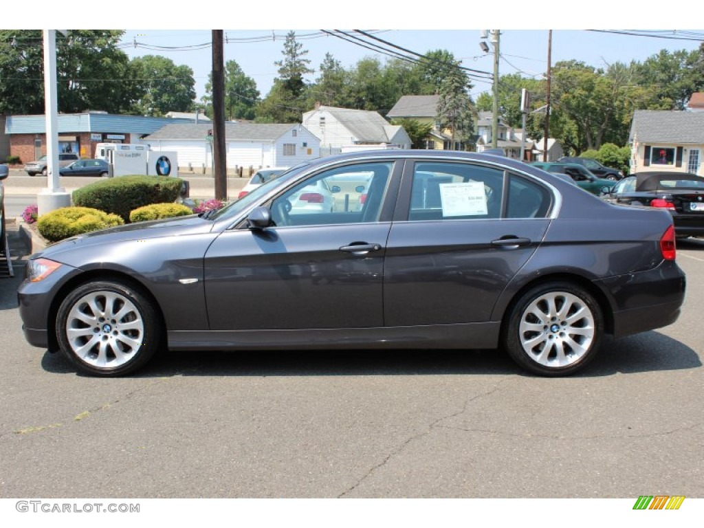 2008 3 Series 335xi Sedan - Sparkling Graphite Metallic / Black photo #8