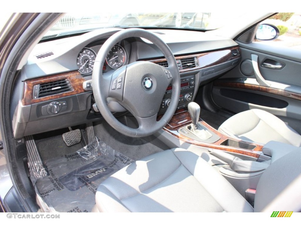 2008 3 Series 335xi Sedan - Sparkling Graphite Metallic / Black photo #10