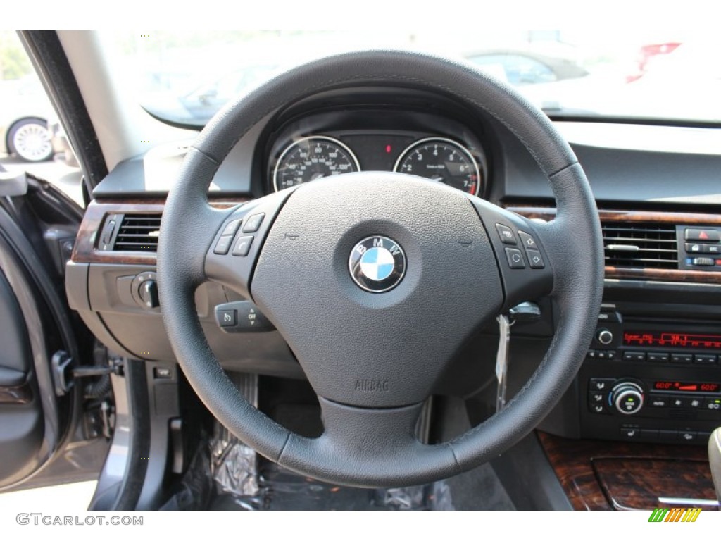 2008 3 Series 335xi Sedan - Sparkling Graphite Metallic / Black photo #14