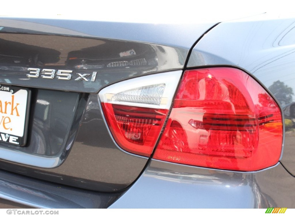 2008 3 Series 335xi Sedan - Sparkling Graphite Metallic / Black photo #22