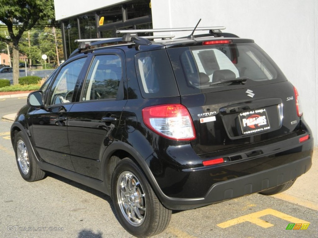 2010 SX4 Crossover AWD - Black Pearl Metallic / Black photo #6