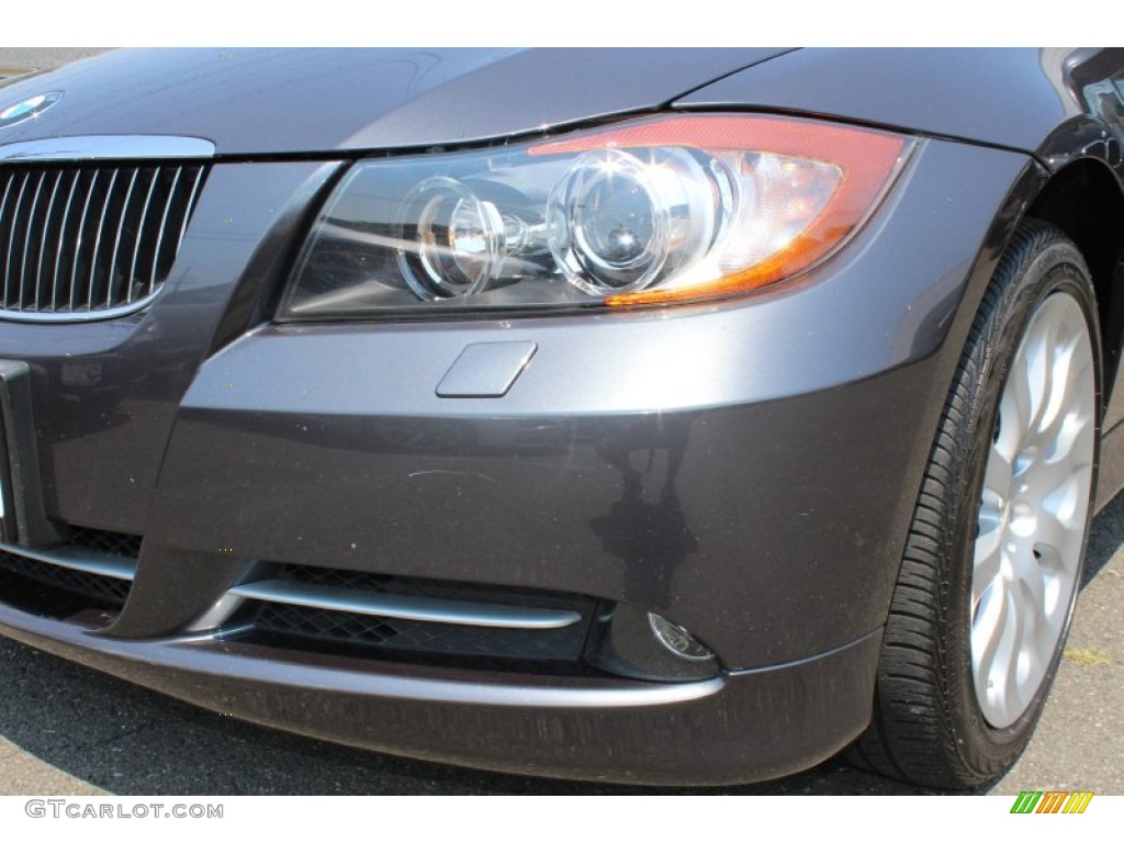 2008 3 Series 335xi Sedan - Sparkling Graphite Metallic / Black photo #28