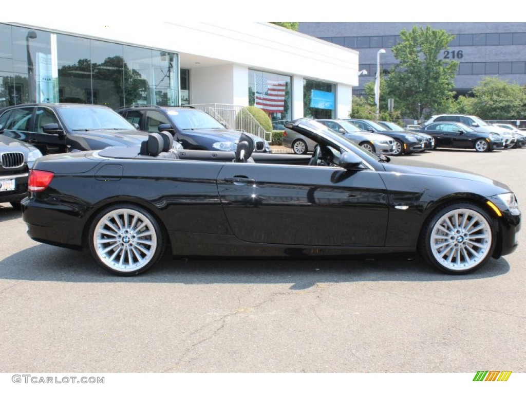 2008 3 Series 335i Convertible - Jet Black / Black photo #4