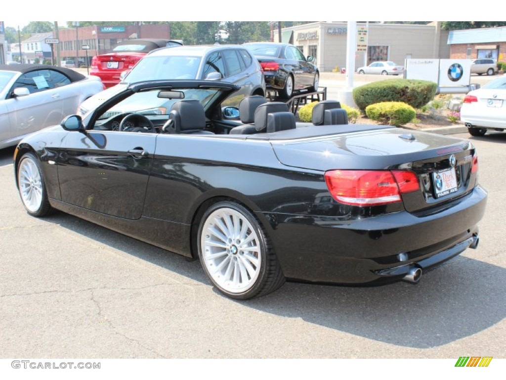 2008 3 Series 335i Convertible - Jet Black / Black photo #7