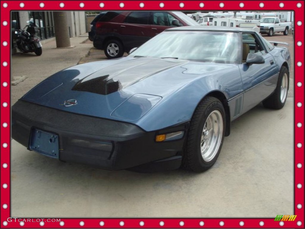 1984 Corvette Coupe - Medium Blue Metallic / Saddle photo #5