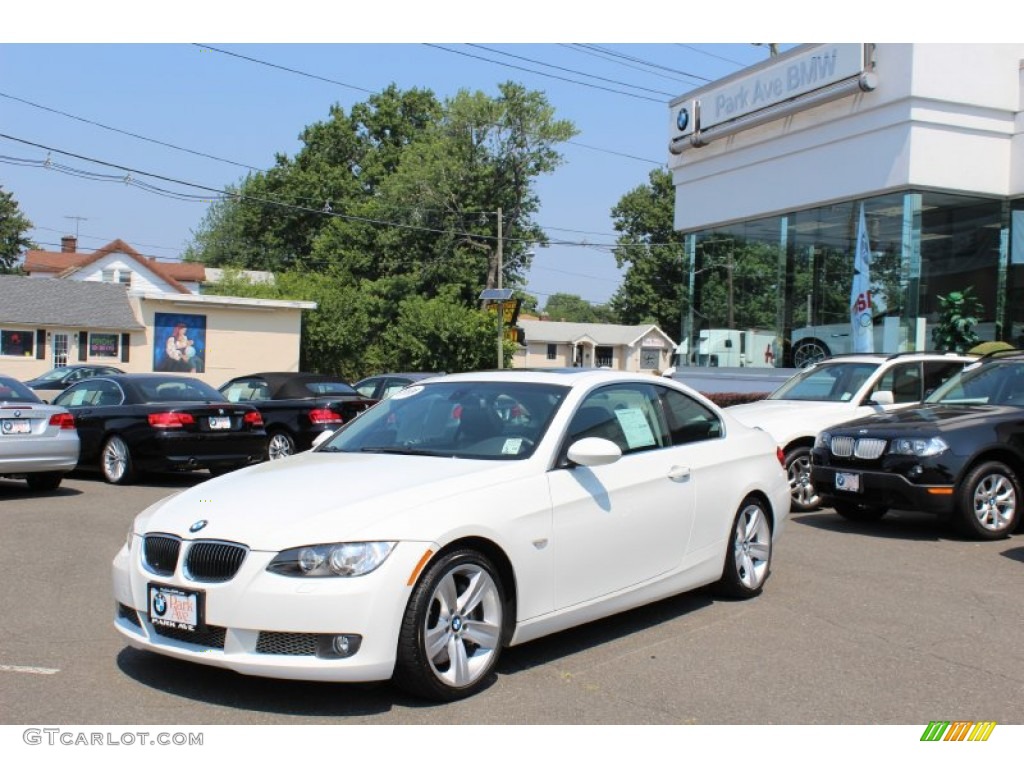 2008 3 Series 335i Coupe - Alpine White / Black photo #1