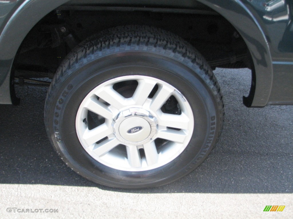 2004 F150 Lariat SuperCab - Aspen Green Metallic / Tan photo #21