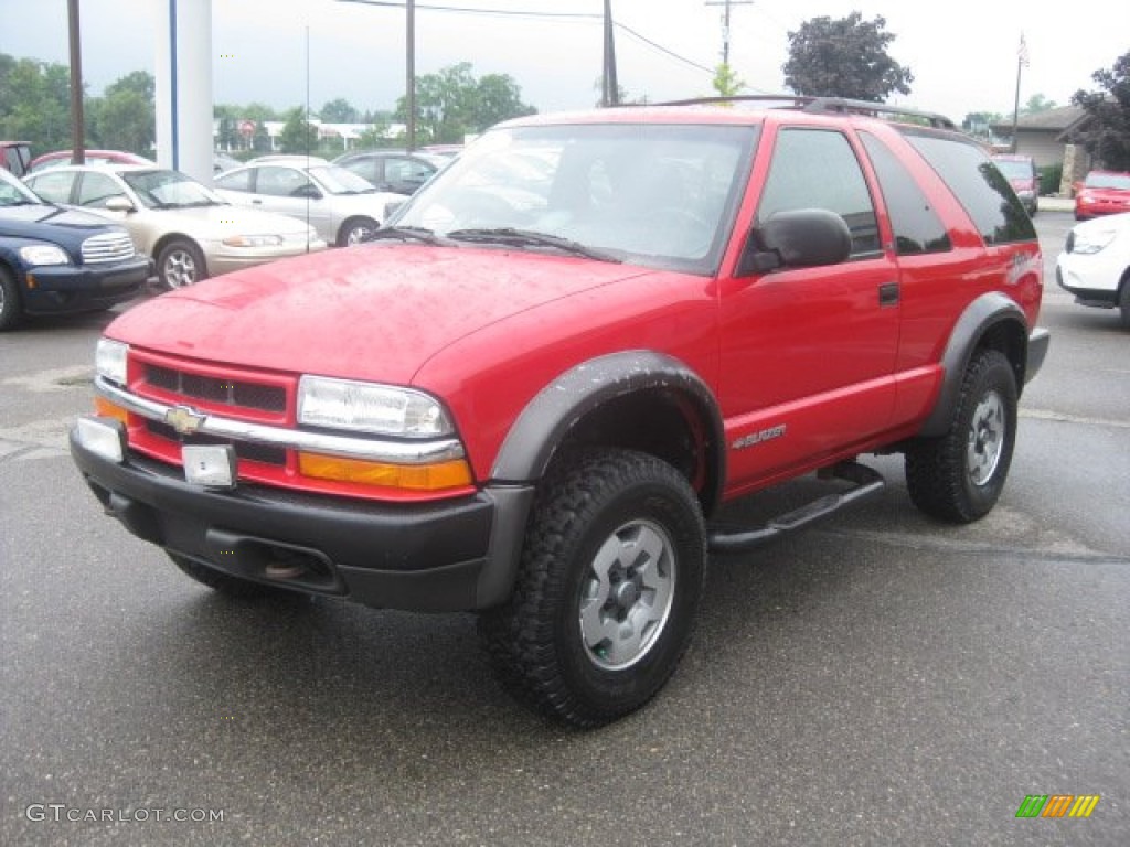 Victory Red 2002 Chevrolet Blazer LS ZR2 4x4 Exterior Photo #52517583