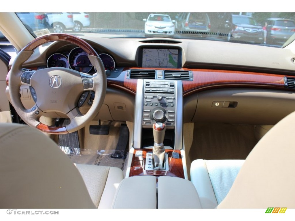 2009 Acura RL 3.7 AWD Sedan Parchment Dashboard Photo #52517970