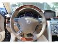 2009 Acura RL Parchment Interior Steering Wheel Photo