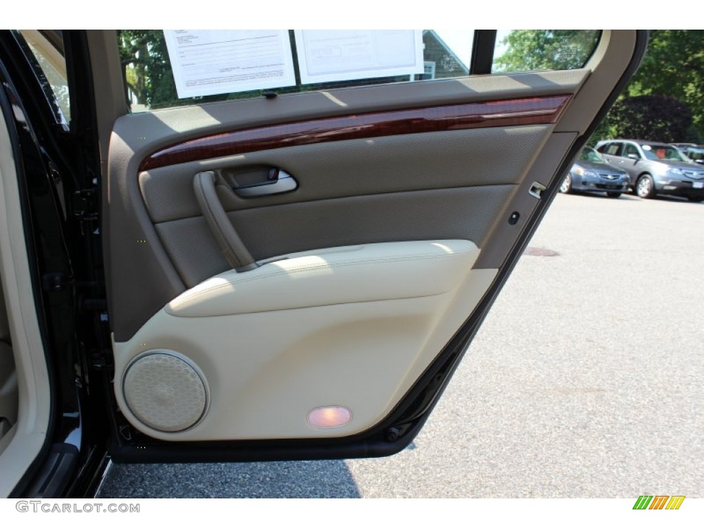 2009 Acura RL 3.7 AWD Sedan Parchment Door Panel Photo #52518114