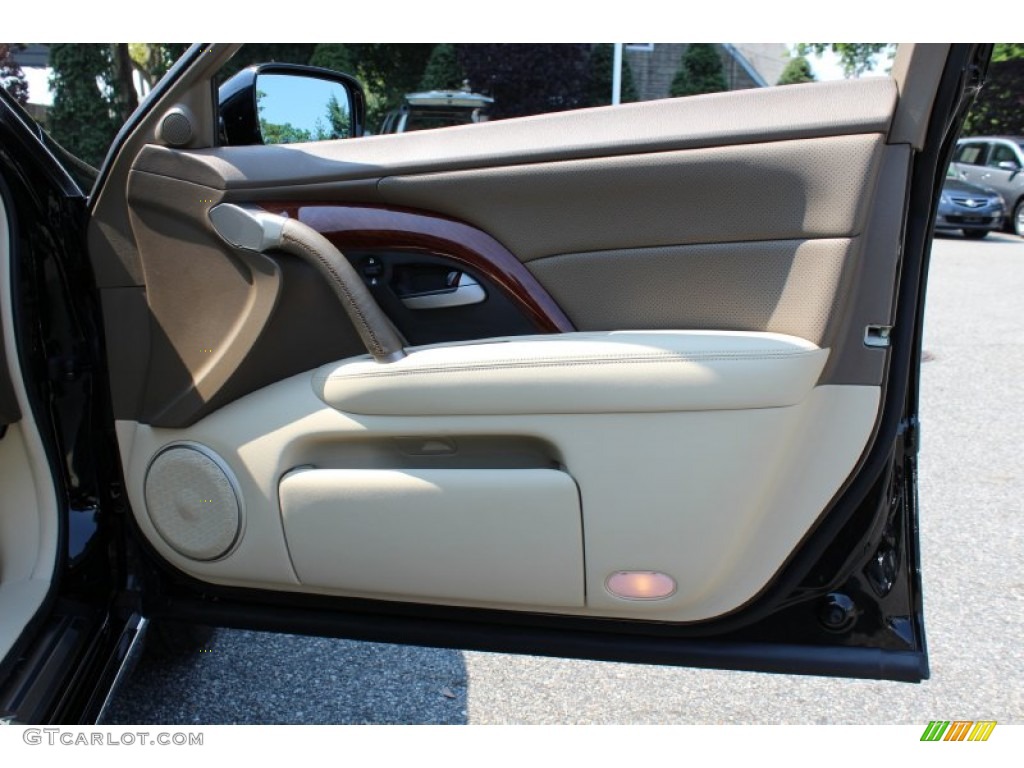 2009 Acura RL 3.7 AWD Sedan Parchment Door Panel Photo #52518147