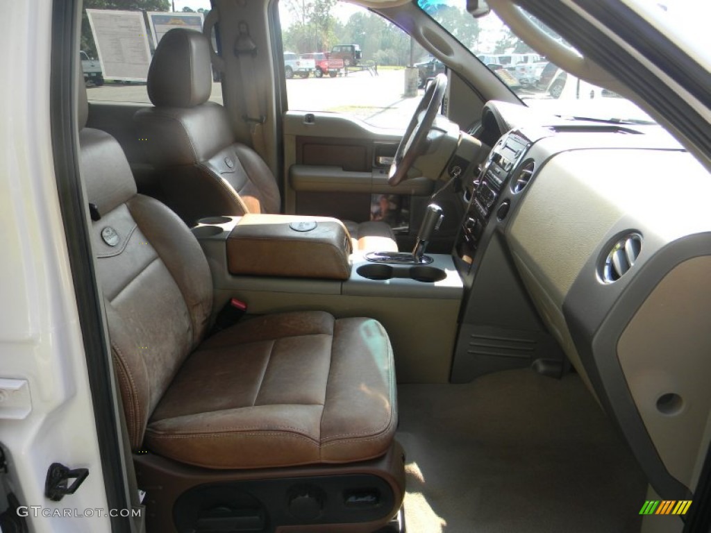 2008 F150 King Ranch SuperCrew - Oxford White / Tan/Castaño Leather photo #20