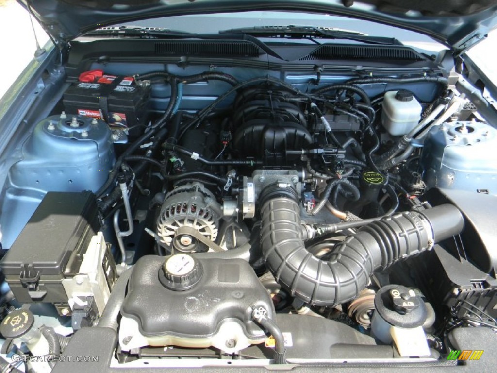 2007 Mustang V6 Deluxe Convertible - Windveil Blue Metallic / Light Graphite photo #13