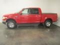2002 Bright Red Ford F150 XLT SuperCrew 4x4  photo #3