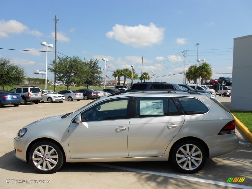 White Gold Metallic 2012 Volkswagen Jetta TDI SportWagen Exterior Photo #52520259