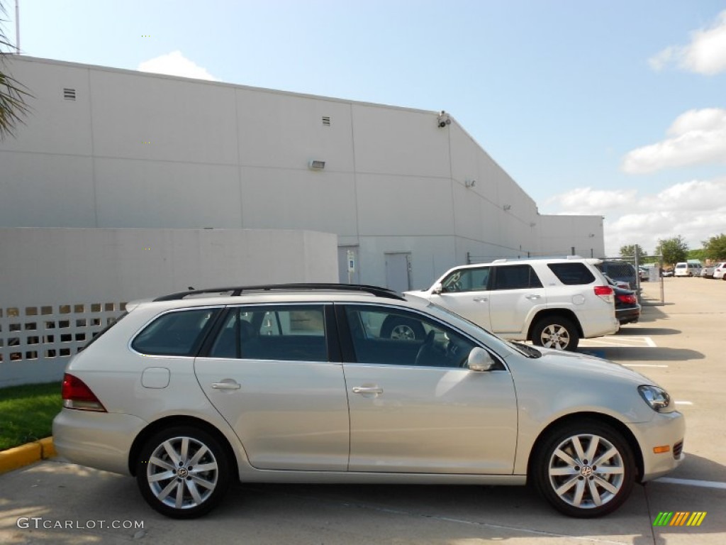 White Gold Metallic 2012 Volkswagen Jetta TDI SportWagen Exterior Photo #52520322