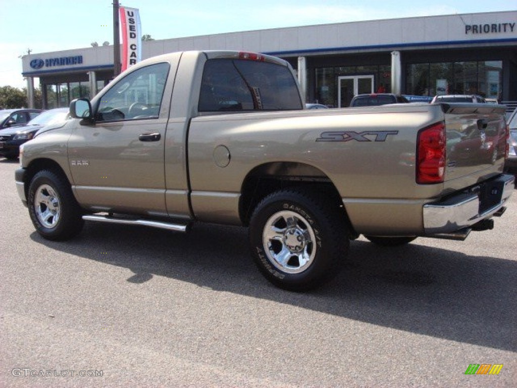 2008 Ram 1500 SXT Regular Cab - Light Khaki Metallic / Khaki photo #3