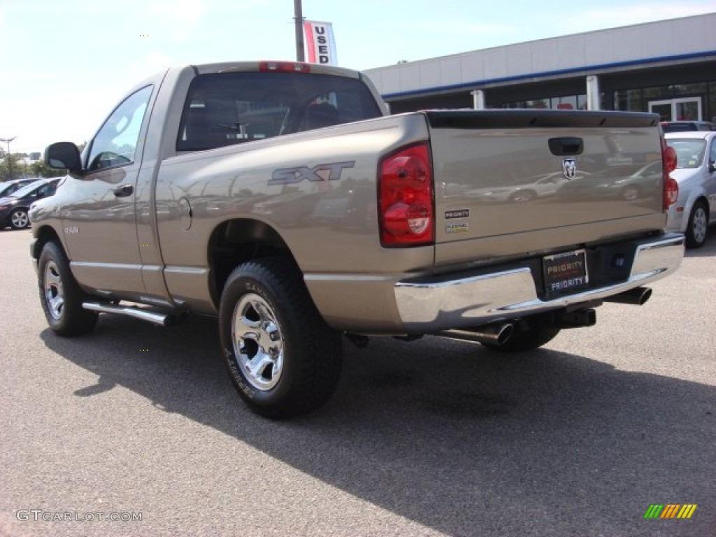 2008 Ram 1500 SXT Regular Cab - Light Khaki Metallic / Khaki photo #4