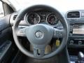 Titan Black 2012 Volkswagen Jetta TDI SportWagen Steering Wheel