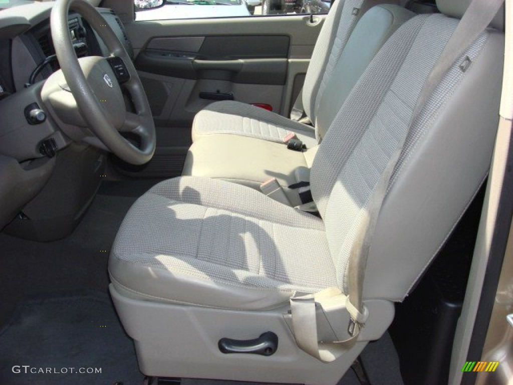 2008 Ram 1500 SXT Regular Cab - Light Khaki Metallic / Khaki photo #9