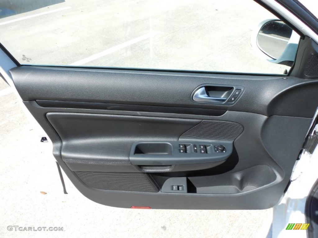 2012 Volkswagen Jetta TDI SportWagen Titan Black Door Panel Photo #52520709