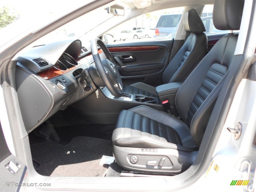 Black Interior 2010 Volkswagen CC VR6 Sport Photo #52522272