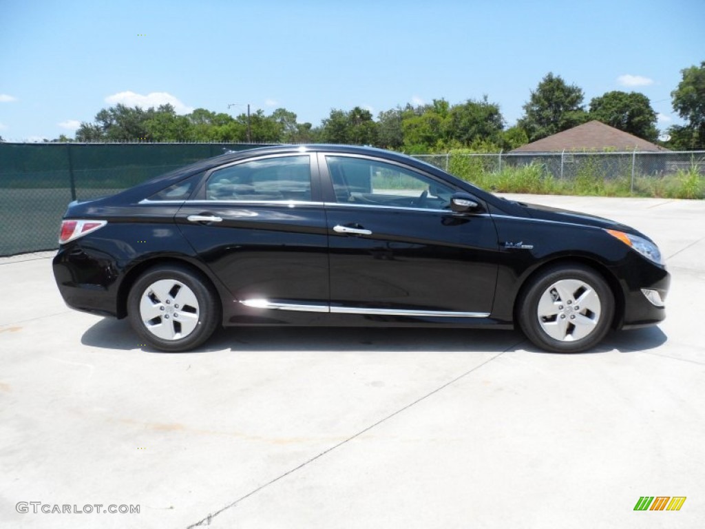 Black Onyx Pearl 2011 Hyundai Sonata Hybrid Exterior Photo #52522326