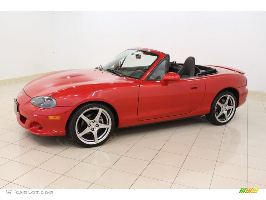 2004 MX-5 Miata MAZDASPEED Roadster - Velocity Red Mica / Black/Red photo #3