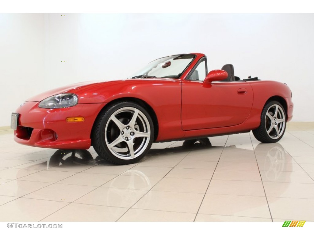 2004 MX-5 Miata MAZDASPEED Roadster - Velocity Red Mica / Black/Red photo #4