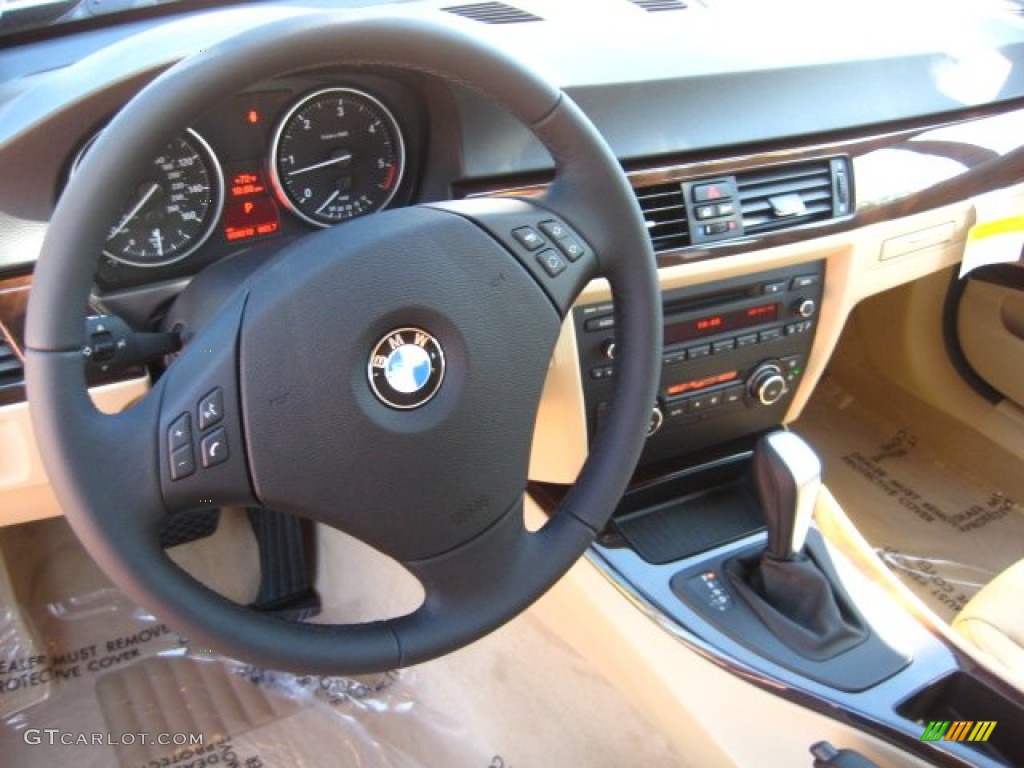 2011 3 Series 335d Sedan - Jet Black / Beige Dakota Leather photo #6