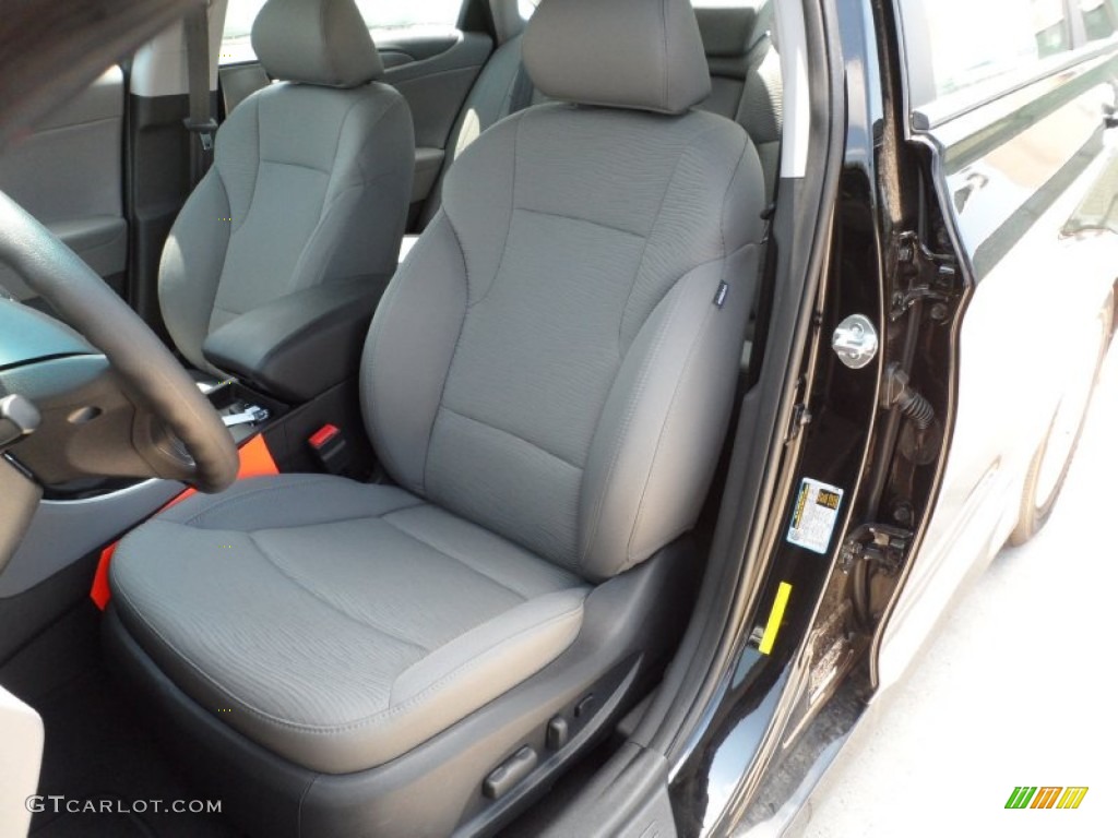 Gray Interior 2011 Hyundai Sonata Hybrid Photo #52522698