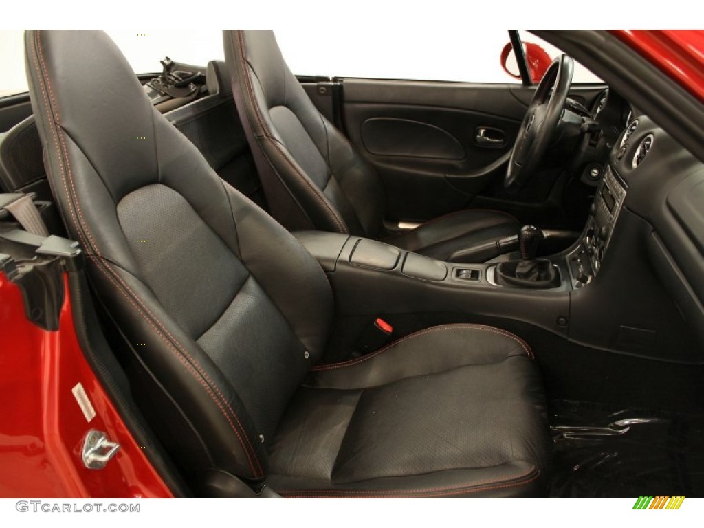 Black/Red Interior 2004 Mazda MX-5 Miata MAZDASPEED Roadster Photo #52522791