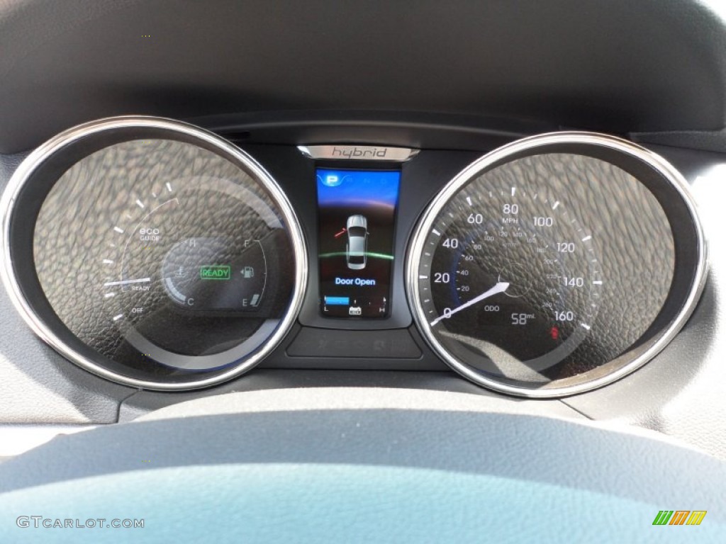 2011 Hyundai Sonata Hybrid Gauges Photo #52522905