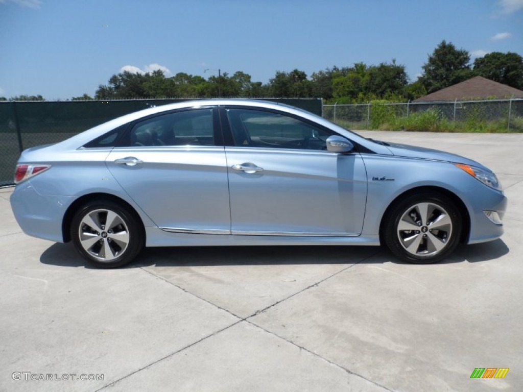 Blue Sky Metallic 2011 Hyundai Sonata Hybrid Exterior Photo #52523001