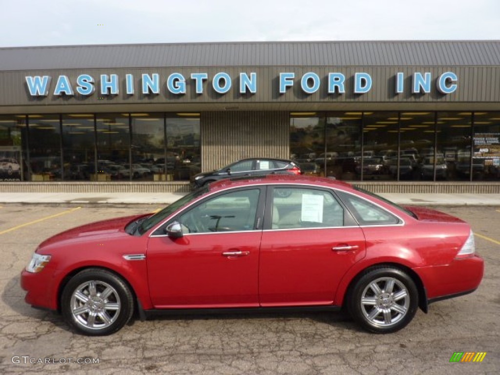 2009 Taurus Limited - Sangria Red Metallic / Medium Light Stone photo #1