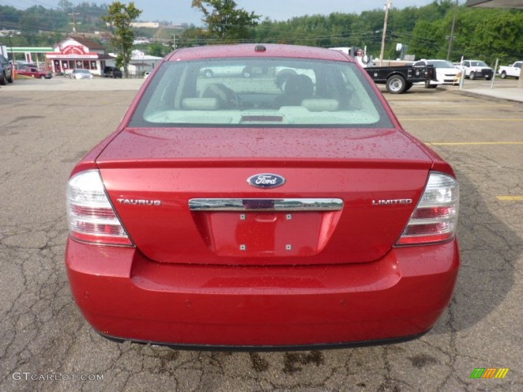 2009 Taurus Limited - Sangria Red Metallic / Medium Light Stone photo #3