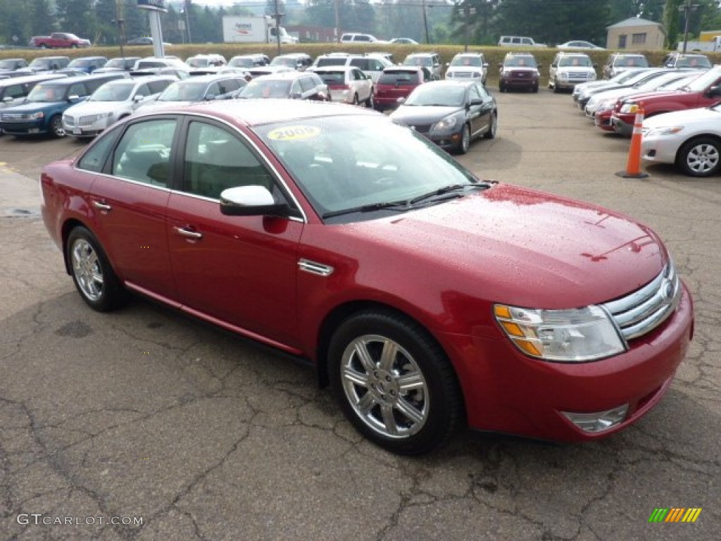 2009 Taurus Limited - Sangria Red Metallic / Medium Light Stone photo #6