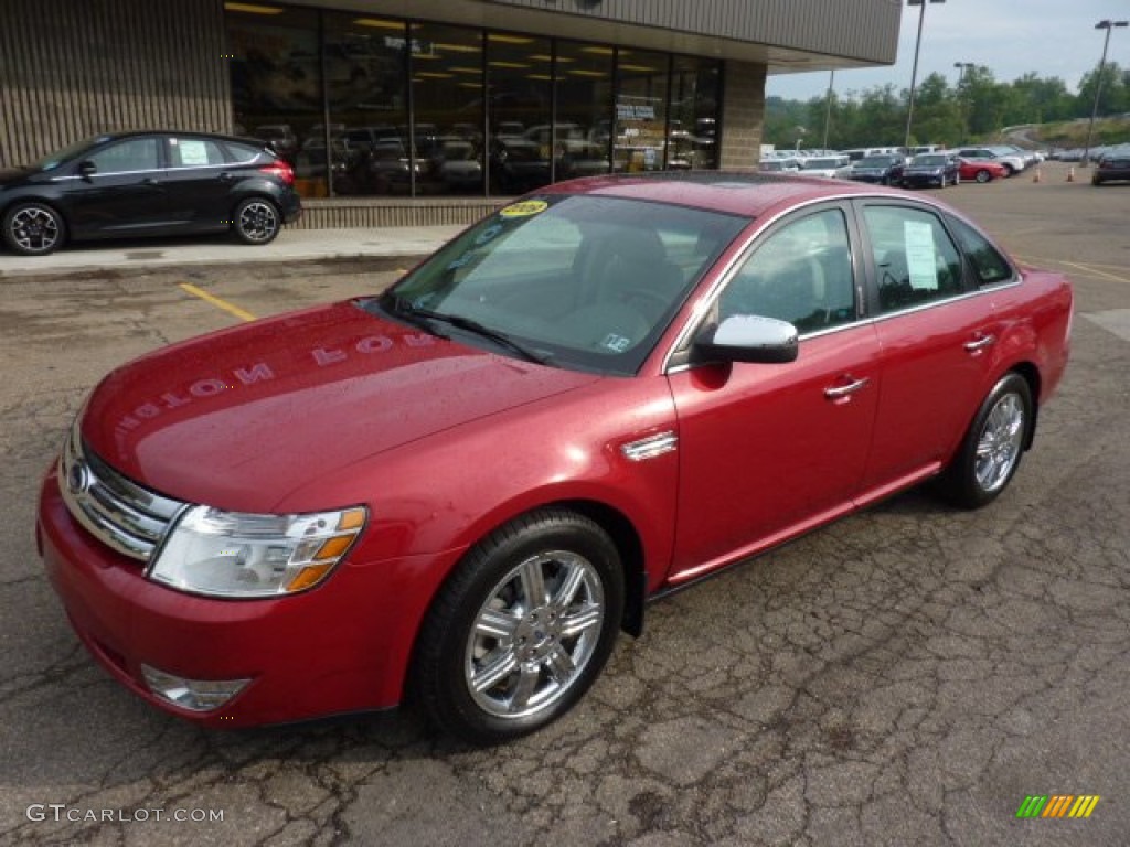 2009 Taurus Limited - Sangria Red Metallic / Medium Light Stone photo #8
